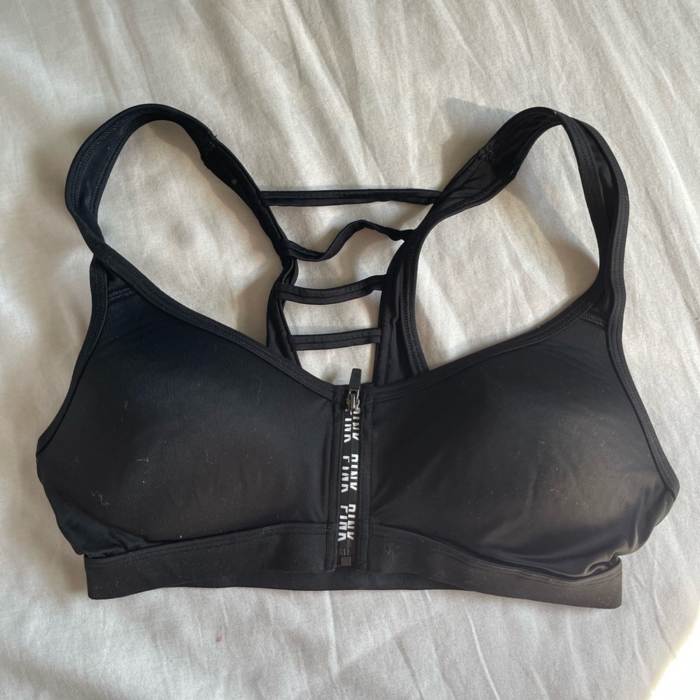 Victoria Secret PINK Sports Bra with Front Zipper - Size S